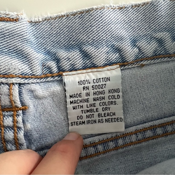 Bill Blass Vintage High Waisted Light Wash Mom Jeans Size 10 Rigid Denim Y2K 90s - Picture 12 of 12